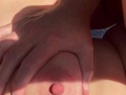 Outdoor River Nudity Pissing and Footjob Cumshot 10/16