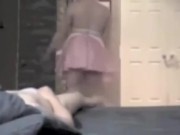 Cleaning lady strips, sucks and fucks 3/16