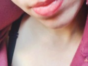 I sucked tasty my stepdad cum quick on my little mouth  - Close UP Best Blowjob  12/16