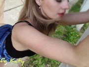 Рискованно трахнули меня на улице и кончили в киску(S-Wife Katy) 9/16