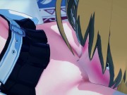 Kirin Toudou gets fingered and strapon fucked by Ernesta Kuhne - The Asterisk War Hentai 2/16