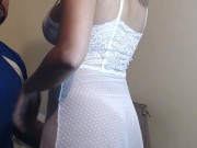 my boss sucking and grabbing my juicy tits 1/16