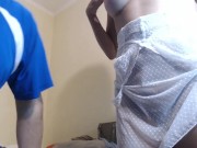 my boss sucking and grabbing my juicy tits 8/16