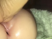 UP CLOSE and ROUGH Pussy Fucking! Juicy petite pussy SWALLOWS Monster Cock!!! 2/16