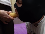 Mistress hard fuck slave in mouth pantyhose sexwife cuckold home femdome 5/16