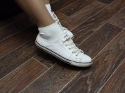 Mistress show shoes and dirty stinky socks feet soles and pantyhose tights 1/16