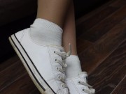 Mistress show shoes and dirty stinky socks feet soles and pantyhose tights 4/16