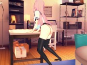 Gamer Girl Forgets to Turn off the Stream Masturbates on the table [3d hentai] 11/16
