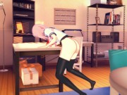 Gamer Girl Forgets to Turn off the Stream Masturbates on the table [3d hentai] 13/16