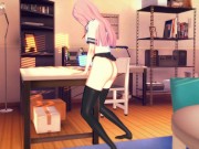 Gamer Girl Forgets to Turn off the Stream Masturbates on the table [3d hentai] 8/16