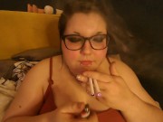Chubby Hippie Sugar Dandy Smokes Two Cigarettes at Once 2/16