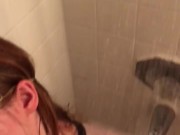 White shirt, Golden shower- He SOAKS my shirt 14/16