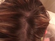 White shirt, Golden shower- He SOAKS my shirt 7/16