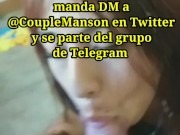 chupando verga y leche del amigo chapulín de mi esposo, me llena la cara de semen 16/16