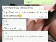 chupando verga y leche del amigo chapulín de mi esposo, me llena la cara de semen 3/16