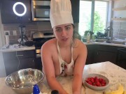 THE CHEF WANTS YOU TO HAVE HER FOR DESSERT SO SHE COVERS HERSELF IN HONEY & MAKES A MESS 2/16