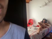 después del baño mi mejor amigo me graba 2/16