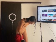 después del baño mi mejor amigo me graba 8/16