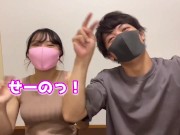 丸の内OLレイナのエロ動画を見ながらセックスしたら濡れすぎて大量潮吹きしちゃいました。。Japanese Amateur SEX Fingering Squirting HD - えむゆみカップル 5/16