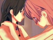 Teacher Shizuka Hiratsuka strapon fucking Yuigahama Yui - OreGairu Hentai. 15/16