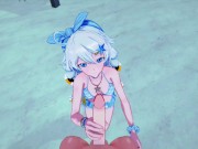 POV mouth fucking Kiana Kaslana on a table - Honkai Impact 3 Hentai. 4/16