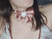 Lika Lax plays with strawberries in her mouth and fucks herself in the throat 9/16
