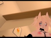 Dommy mommy plays with bitch, VRChat, Lovense, Long distance sex 15/16