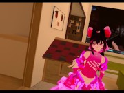 Dommy mommy plays with bitch, VRChat, Lovense, Long distance sex 2/16