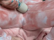 I was so horny I soaked my leggings with squirt, my pussy won't stop spraying! 1/16