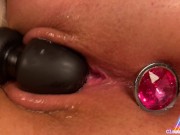 Butt plug in my ass - Rough orgasm 12/16
