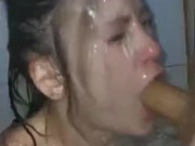 Hard face fuck under the shower 10/16