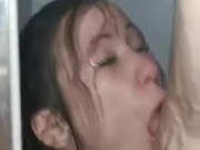 Hard face fuck under the shower 8/16