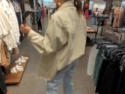 Blowjob in the Store's Fitting Room in exchange for a dress ! 2/16