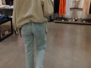 Blowjob in the Store's Fitting Room in exchange for a dress ! 3/16