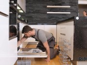 RIM4K Fixing the dishwasher turned into a rimjob from a sexy chick 2/16