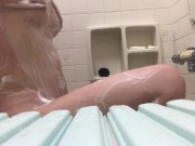 【個人撮影】のお風呂タイム…..ムラムラしてシャワーオナニーしてる♡ 6/16