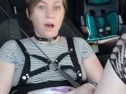 birdie squirts in the car! 3/16