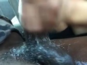 Ebony Freak Deepthroating Gagging Big Dick And Balls Sloppy Blowjob 13/16