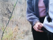 She touch my dick when I pee 1/16