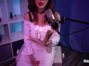 A beauty reads a book and masturbates. Literary orgasm from sexy beauty ( 4K ULTRA HD ) 1/16