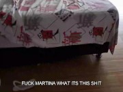 Martina pranks her sexy blonde friend with a huge morning's squirt 16/16