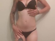 Sexy babe stripping naked 7/16