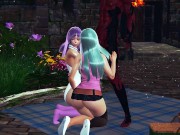 Nanatsu no Taizai Elizabeth Liones and Melascula having fun with the demon 3/16