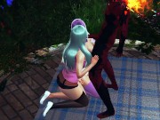 Nanatsu no Taizai Elizabeth Liones and Melascula having fun with the demon 5/16