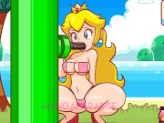 Princess Peach Sucks Big Cock On The Beach 1/16