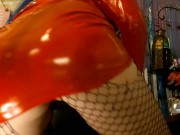 4K HD POV Latex Dominatrix SPH FaceSitting Thick Arab Ass Worship JOI Slomo Latex Ass worship Edging 13/16