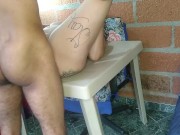 mi empleada del servicio me pide que le chupe su culo y le meta una banana con lizi_love 8/16