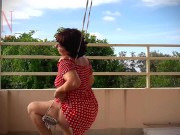 Depraved housewife swinging without panties on a swing FULL VIDEO 10/16