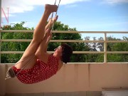 Depraved housewife swinging without panties on a swing FULL VIDEO 5/16