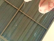 Cute housewife has fun without panties on the swing Slut swings and shows her perfect pussy 3 7/16